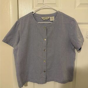 Orvis Light Blue 100% Cotton Button-Up Shirt